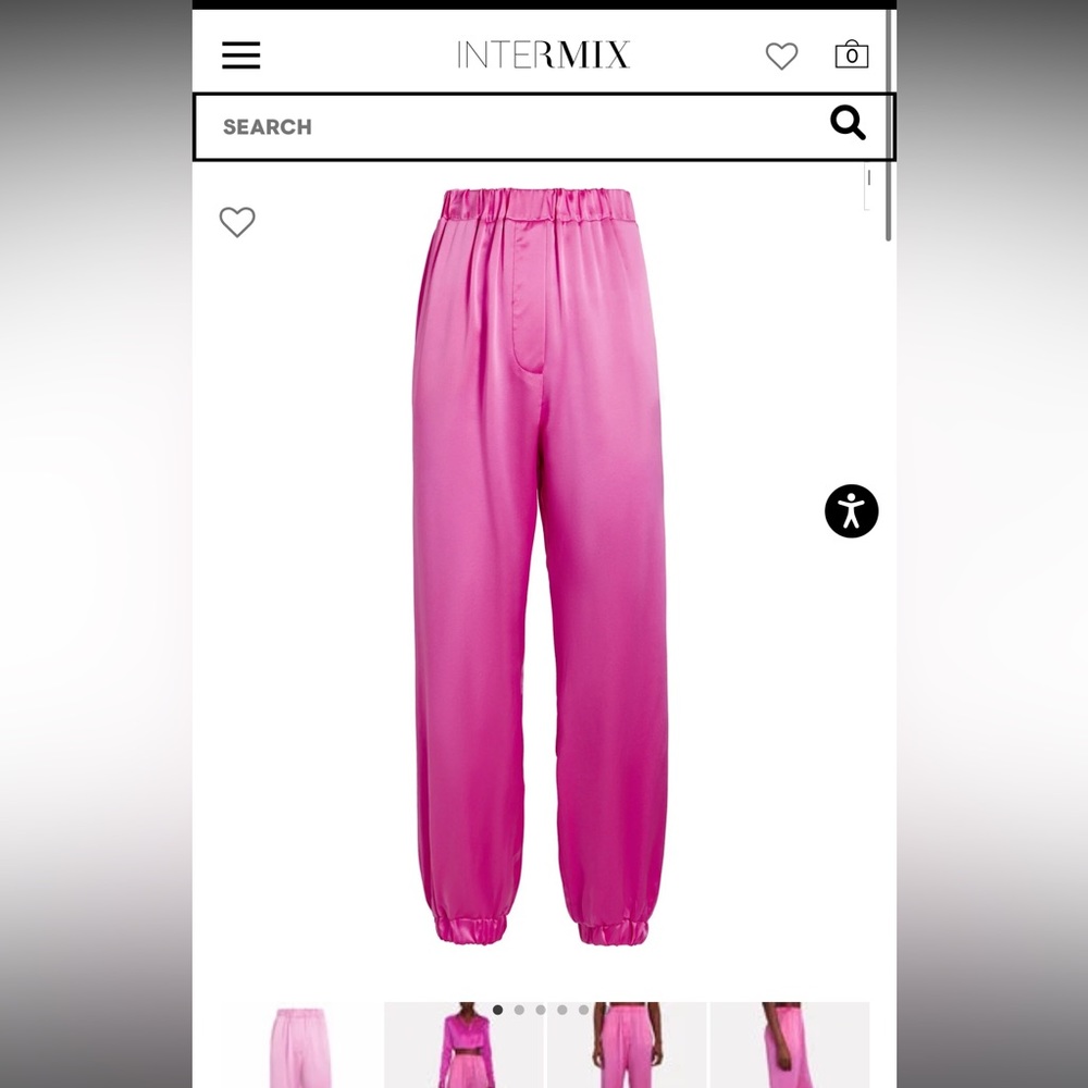 Logan Silk-Charmeuse Joggers
